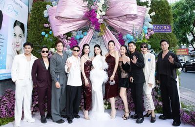 Vicky Lam Cúc mở tiệc cuối năm, Kỳ Duyên, Diệp Lâm Anh, Trương Quỳnh Anh ủng hộ nhiệt tình