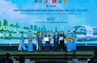 GREENFEED được bình chọn là doanh nghiệp sản xuất bền vững và nơi làm việc tốt nhất Việt Nam