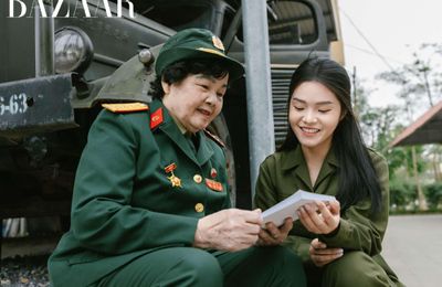 Hoa hậu nhân ái Trần Mỹ Huyền truyền tải tinh thần yêu nước của thế hệ trẻ