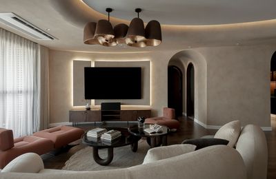 Căn hộ đập thông với thiết kế mang tinh thần wabi sabi