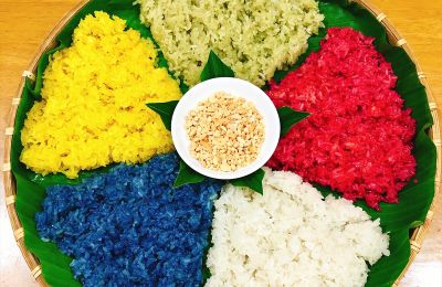 Xôi ngũ sắc – Món ăn ngon đậm đà bản sắc dân tộc của người Tày – Nùng