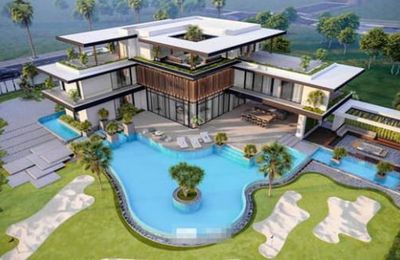 Cận cảnh biệt thự 10 tỷ xa hoa gây choáng của Sam