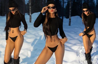 H'Hen Niê mặc bikini hở bạo cực "cháy" giữa trời tuyết Phần Lan, ở Việt Nam còn thấy "khét lẹt"