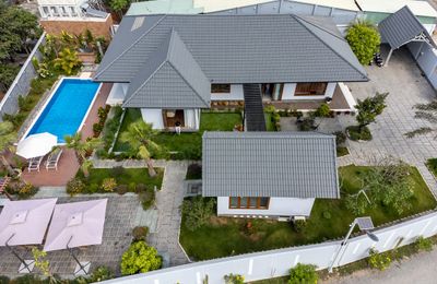 Xây nhà vườn 1.300 m2 4,5 tỷ đồng như khu nghỉ dưỡng