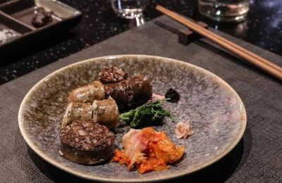 Lòng lợn thành món fine dining ở Hàn Quốc