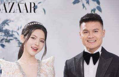 Bà xã cầu thủ Quang Hải mặc đầm cưới nào trong bộ ảnh cưới?