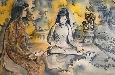 Triển lãm "Nhành Hương Xưa": Khám phá di sản của bậc thầy tranh lụa Tú Duyên