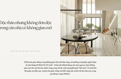Độc thân nhưng không đơn độc trong căn nhà có không gian mở