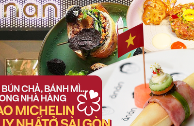 Bữa ăn đắt đỏ tại nhà hàng sao Michelin duy nhất ở TP.HCM khiến khách Tây cũng phải choáng ngợp: Chả giò, bún chả, bánh mì... bỗng hóa thành món ăn thượng lưu