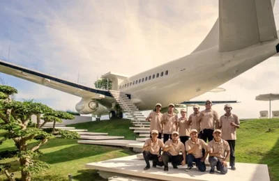 Biệt thự máy bay nghỉ dưỡng độc đáo ở Bali