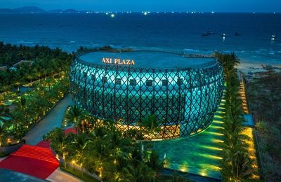 Cận cảnh thiết kế độc đáo của trung tâm mua sắm, sự kiện, giải trí lớn nhất Cam Ranh: Rộng 10.000m2, biểu tượng thuyền thúng của ngư dân Việt Nam, tầng thượng 360 độ