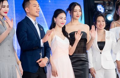 Lương Thùy Linh, Hoàng Phương, Đỗ Hà đến vòng sơ khảo Mr World Vietnam ủng hộ các thí sinh