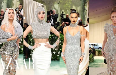 Xu hướng đầm ánh bạc càn quét thảm đỏ Met Gala 2024