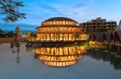 Khu resort ở Ninh Bình có Nhà tre lớn bậc nhất Đông Nam Á
