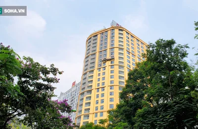 Ngắm tòa nhà dát vàng 24K "từ chân đến nóc" khủng nhất Hà Nội đang hoàn thiện