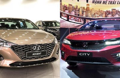 Khác biệt giữa Honda City RS và Hyundai Accent 2024 1.5 AT Cao cấp