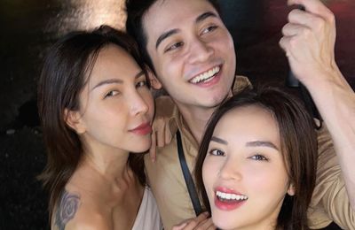 Kỳ Duyên và Minh Triệu chúc mừng học trò trở thành nam vương