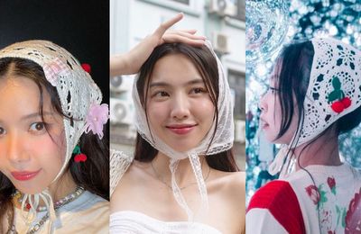 Các It girl lăng-xê mốt quàng khăn kiểu cô gái Hà Lan