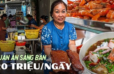 Độc đáo tiệm ăn sáng 7 ngày 7 món khác nhau: Mỗi ngày bán khoảng 400 bát, đông khách đến nỗi con gái nghỉ làm ngân hàng để phụ mẹ