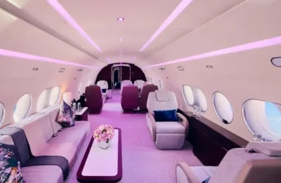 Bên trong máy bay 15.000 USD/giờ thuê của những người trên cả giàu có