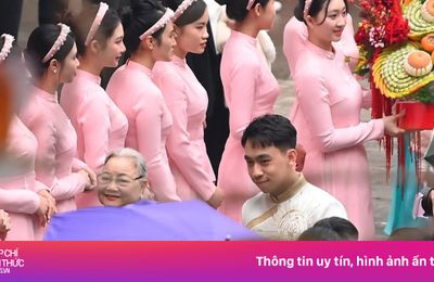 Toàn cảnh lễ ăn hỏi của Phạm Nhật Minh Hoàng và Phương Nhi