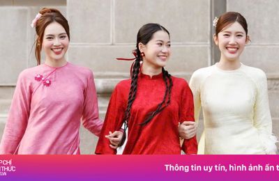 Ninh Dương Lan Ngọc bên dàn sao 7 nụ cười xuân