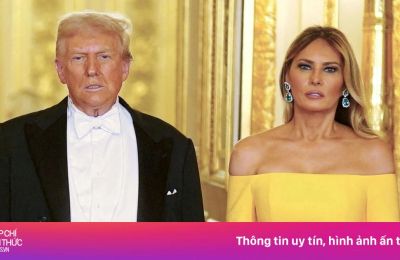 Váy áo ấn tượng của bà Melania Trump trong chuyến thăm Anh
