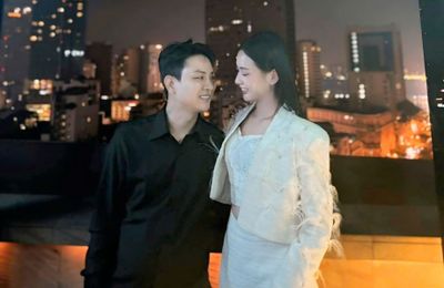 Hoài Lâm thân mật bên bạn gái mới
