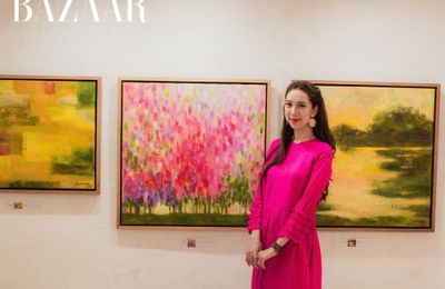 Họa sĩ Vương Linh đưa các tác phẩm sang Áo triển lãm