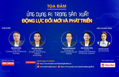 [Tọa đàm trực tuyến] Ứng dụng AI trong sản xuất: Động lực đổi mới và phát triển