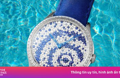 360 viên kim cương tạo nên 'mặt hồ' trên cổ tay