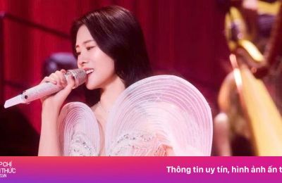 'Nữ hoàng nhạc phim' Trung Quốc diện váy giá 5.900 USD của NTK Việt