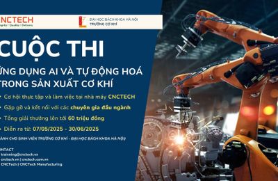 Chung kết cuộc thi: “Ứng dụng AI & Tự động hóa vào sản xuất cơ khí”