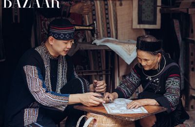 Siêu mẫu Hồ Đức Vĩnh khám phá nghề dệt lanh truyền thống của người H’Mông