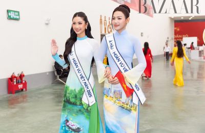 Hoa hậu hoàn vũ Phương Linh và Á hậu Cẩm Ly đảm nhận vai trò Đại sứ Du lịch – Văn hóa tỉnh Khánh Hòa tại Triển Lãm Thành Tựu