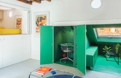 Khoảng trời Madrid trong căn hộ áp mái 30m²