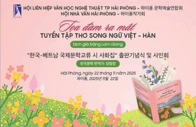 Thơ song ngữ Hàn – Việt ra mắt tại Hải Phòng
