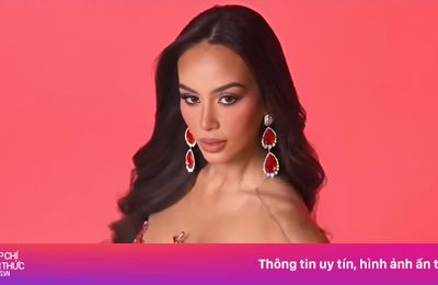 Hoa hậu Liên lục địa 2024 mặc váy của NTK Việt