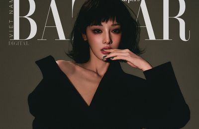 Nữ diễn viên Bành Tiểu Nhiễm chụp ảnh bìa cho Harper’s Bazaar Việt Nam