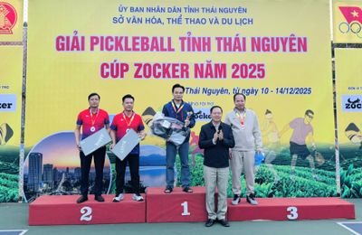 Giải Pickleball Thái Nguyên – Cúp Zocker 2025: Trường Cao đẳng Thái Nguyên gây ấn tượng
