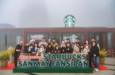 Fansipan có cửa hàng Starbucks cao nhất châu Á