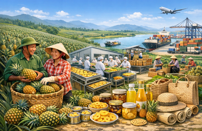 Phát triển chuỗi giá trị từ cây dứa: Đòn bẩy nâng tầm kinh tế hợp tác và nông sản Việt