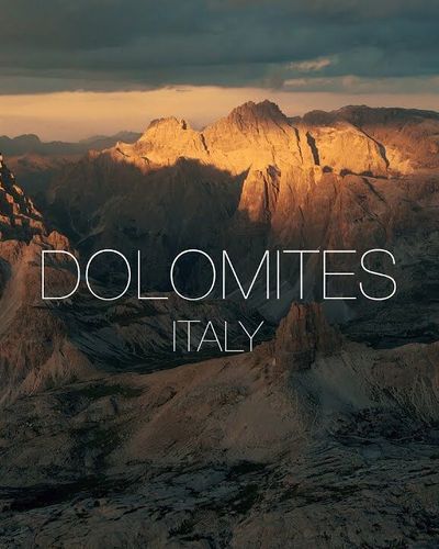 Cảnh sắc ngoạn mục nhìn từ đỉnh Dolomites