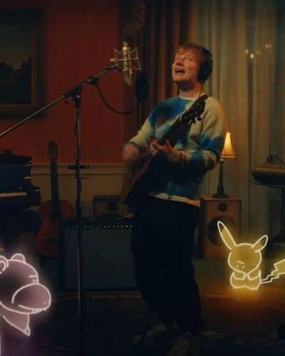 Ed Sheeran hoá thân thành huấn luyện viên Pokémon trong "Celestial"