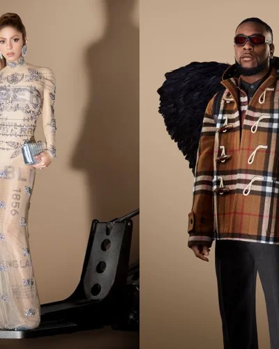 Chiến dịch mùa lễ hội Burberry đầu tiên của Shakira và Burna Boy