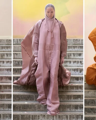 BST Rick Owens Xuân/Hè 2024 - Những gam màu nổi trong sắc thái u tối