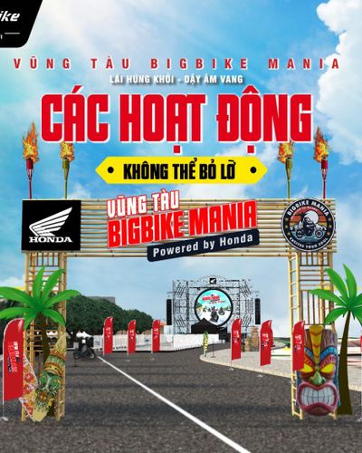 Đại hội mô tô chuyên nghiệp Vũng Tàu Bigbike Mania sắp được diễn ra