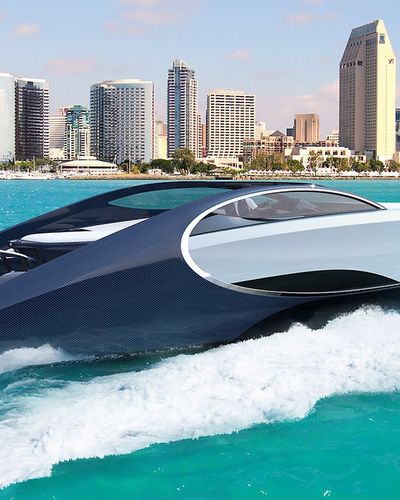 Siêu phẩm Bugatti Niniette 66 – Bugatti Chiron trên mặt nước