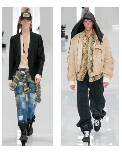 Dsquared2 Thu-Đông 2024: Từ phong cách bụi bặm đường phố đến lấp lánh sàn nhảy