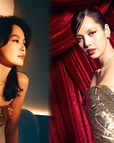 Lisa (BLACKPINK) và Tân Chỉ Lôi đụng váy Oscar De La Renta